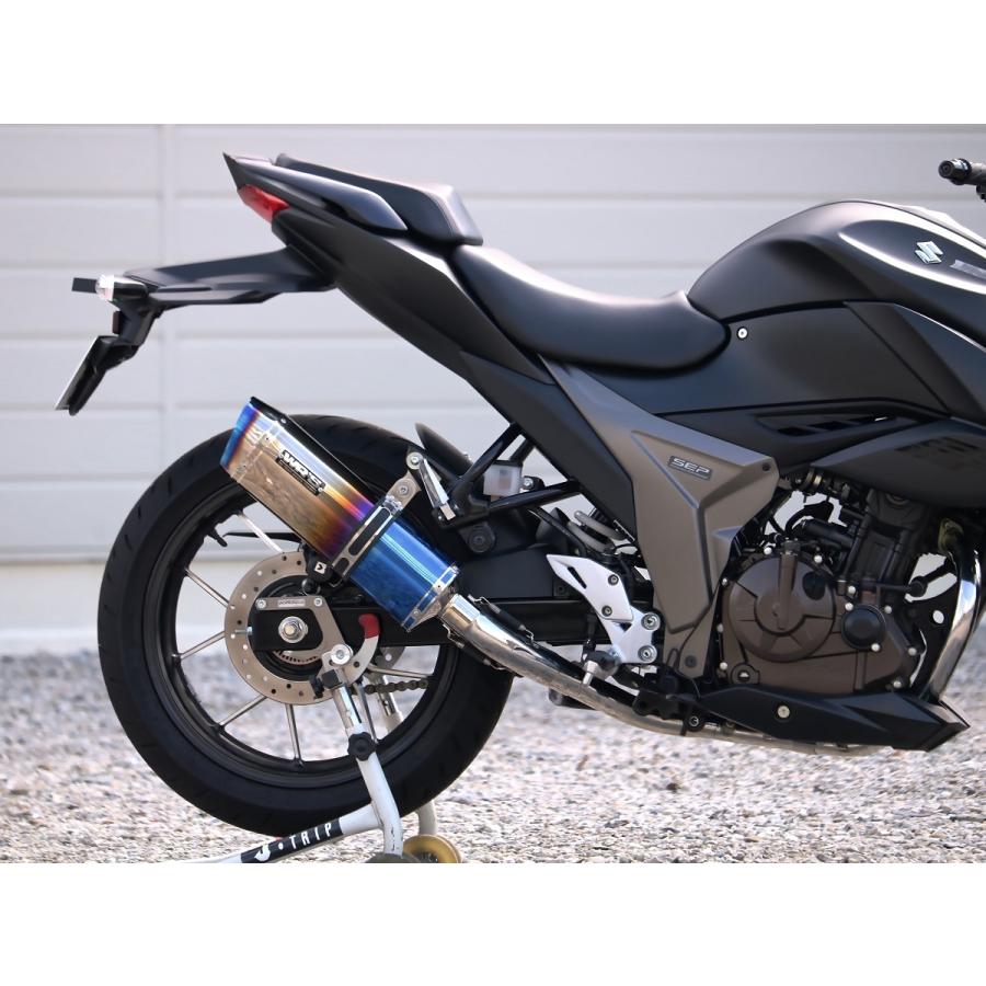 ジクサー250（2BK-ED22B） SS-OVAL フルエキゾーストマフラー 焼き色