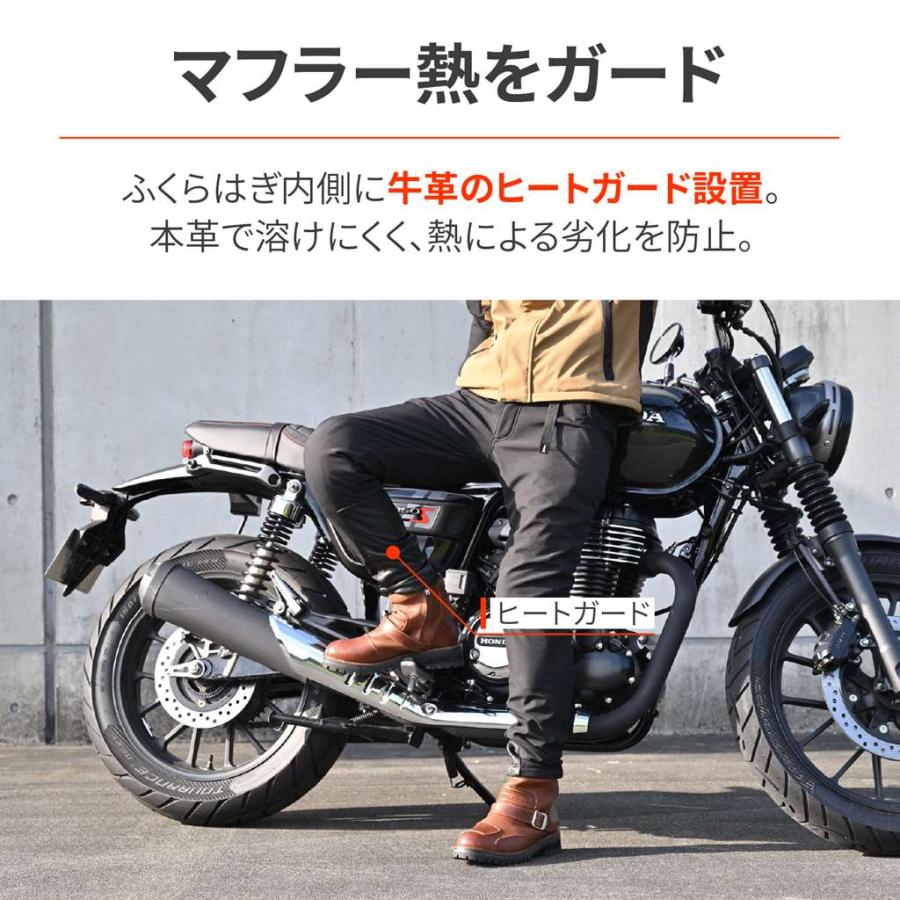 DB-003 ソフトシェルパンツ ブラック 2XLサイズ プロテクター付属（防風、裏地フリース素材） DAYTONA（デイトナ）_2