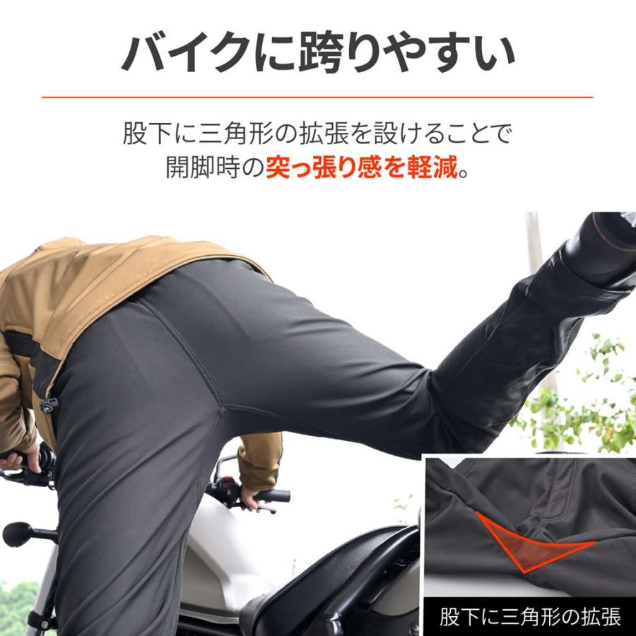 DB-003 ソフトシェルパンツ ブラック 2XLサイズ プロテクター付属（防風、裏地フリース素材） DAYTONA（デイトナ）_4