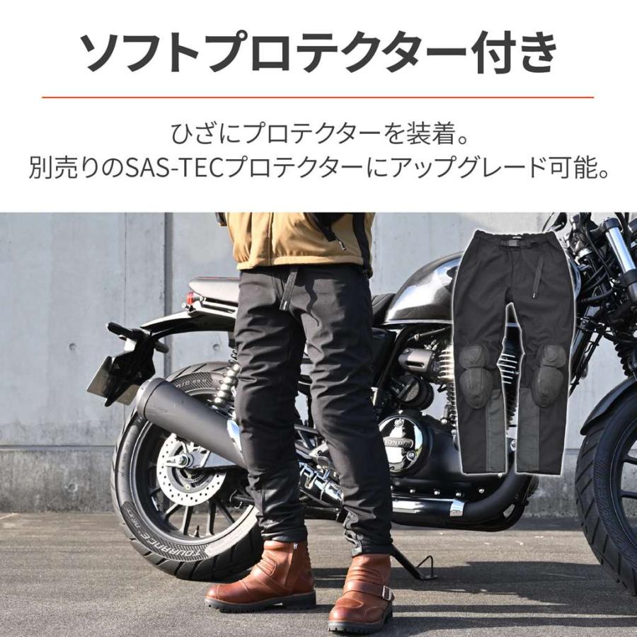 DB-003 ソフトシェルパンツ ブラック 2XLサイズ プロテクター付属（防風、裏地フリース素材） DAYTONA（デイトナ）_5