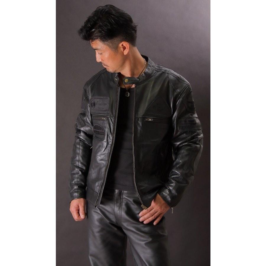 13WJ-1C レザージャケット ブラック Lサイズ DEGNER（デグナー