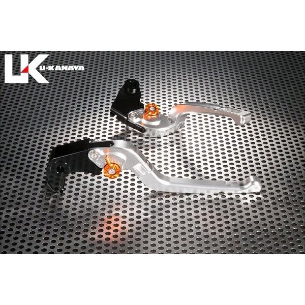 CBR1000RR FIRE BLADE（2BL-SC77） 可倒式Rタイプ アルミビレットレバーセット シルバー U-KANAYA
