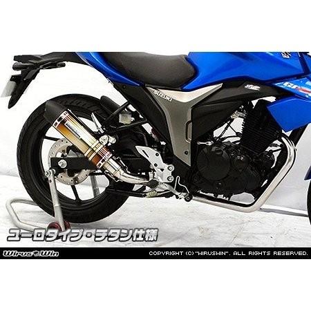 ダイナミックマフラー フルエキゾースト ユーロタイプ チタン ウイルズウィン（WirusWin） GIXER（ジクサー）2BK-NG4BG