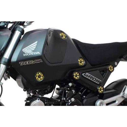 アルミ削り出しサイドカラー(ゴールド) SP武川（TAKEGAWA） GROM（グロム）JC92