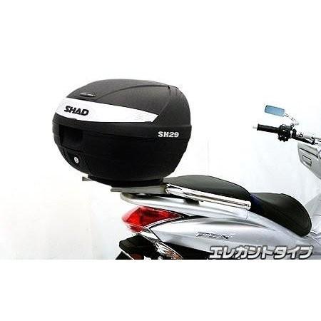 SHAD製後ろ側ボックス席付 タンデムバー 雅びやか手あい ウイルズウィン（WirusWin） PCX125（JF28）