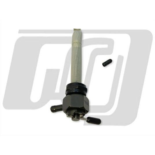 ハーレー汎用 ガソリンコック 22mm（13/16） ヘックスタイプ ブラック