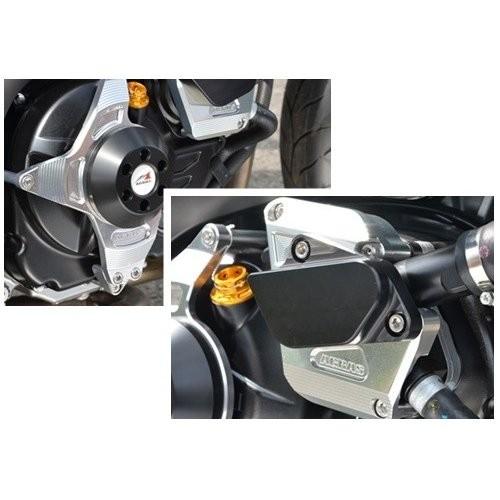SV650（99年） レーシングスライダー クラッチペダル+お水揚水機 ジュラコン(R)/白いこと AGRAS（アグラス） フレーム-車、バイク、自転車