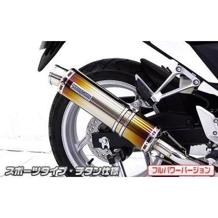 CBR250R（JBK-MC41）11〜13年 スリップオンマフラー スポーツタイプ チタン （フルパワーバージョン） ウイルズウィン（WirusWin）