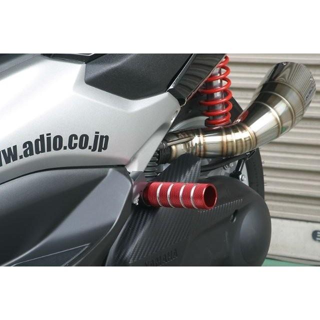 NMAX（エヌマックス）SE86J バックステップキット レッド ADIO（アディオ）_1