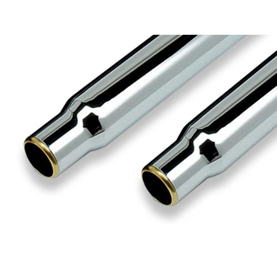 モーターステージ ブラス　テーパード ブラス テーパード スリップオンマフラー クロームメッキ