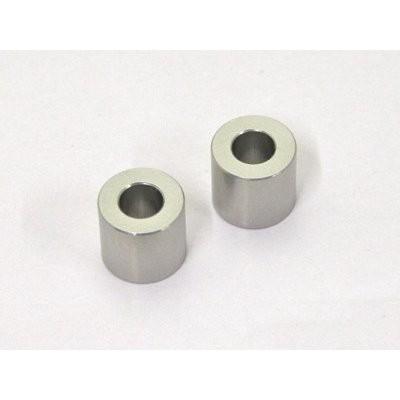 確認用 M6（1/4）アルミスペーサー T10 シルバー 2PCS POSH（ポッシュ