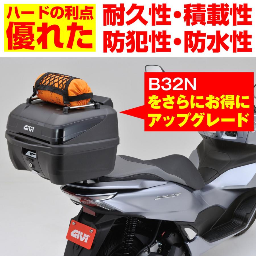 B32NB-ADV モノロックケース 32L 未塗装ブラック ブラックパネル GIVI 