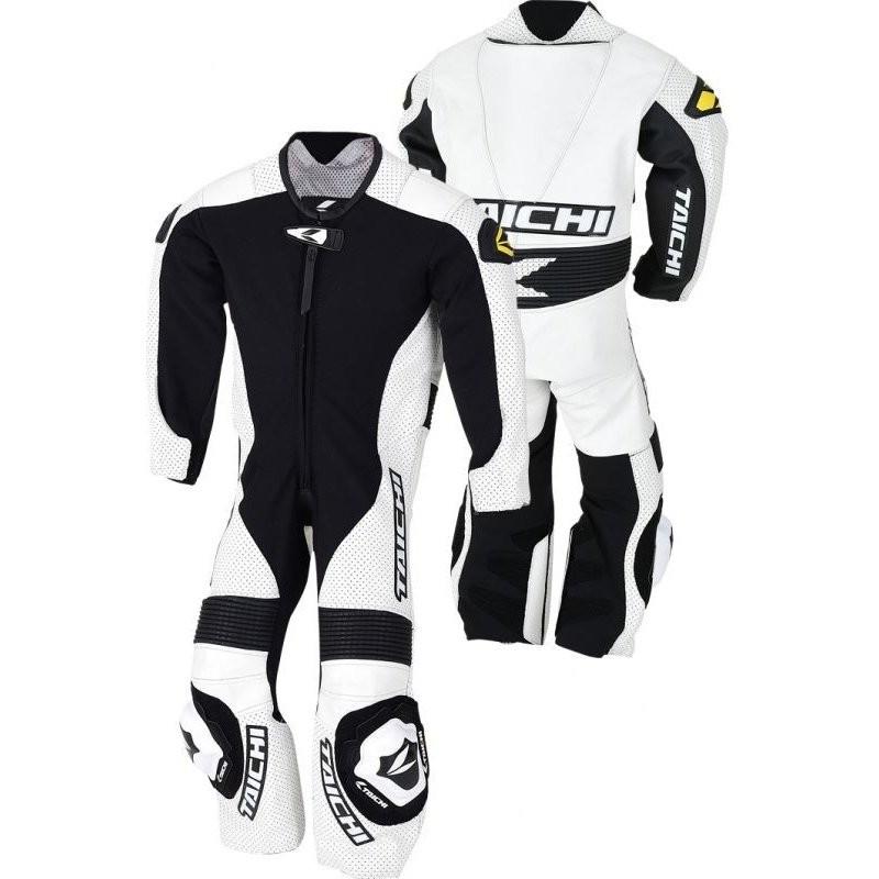 NXL022 J-022 キッズ レザースーツ ホワイト 120cm RSタイチ（RSTAICHI）