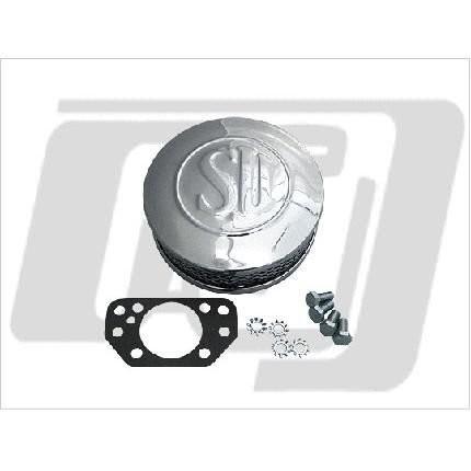 SUキャブ用エアークリーナーキットSTD厚さ約50粍 GUTS CHROME（きもっ玉クローム） バイク-車、バイク、自転車