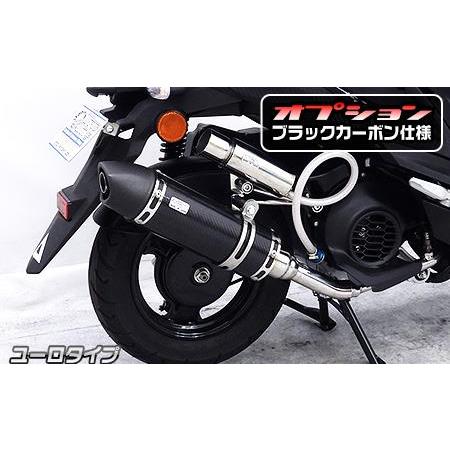 JOG125　ウイルズウィンロイヤルマフラー ユーロタイプ ロイヤルマフラー ユーロタイプ ブラックカーボン仕様 ウイルズウィン