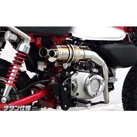 モンキー125（2BJ-JB02） ツインテールアップマフラー チタン