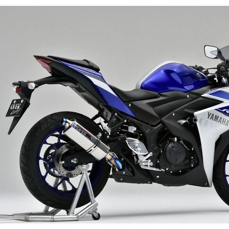 【OVER】YZF-R25スリップオンマフラー、マフラーステー他 OVER】YZF-R25スリップオンマフラー、マフラーステー他 - メルカリ
