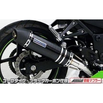 Ninja250R（ニンジャ）JBK-EX250K ダイナミックマフラー ユーロタイプ フルエキ ブラックカーボン JMCA認証 ウイルズウィン（WirusWin）の画像