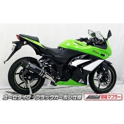 Ninja250R（ニンジャ）JBK-EX250K ダイナミックマフラー ユーロタイプ フルエキ ブラックカーボン JMCA認証 ウイルズウィン（WirusWin）の画像