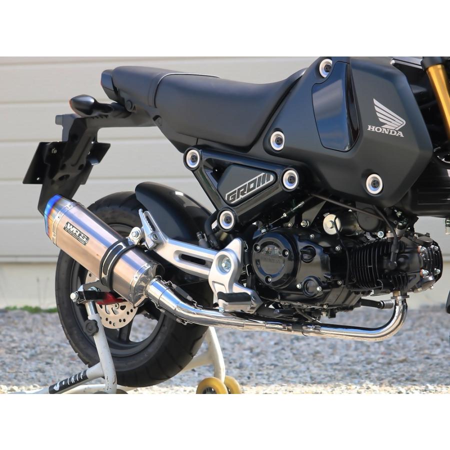 ショートオーバルフルエキゾースト ステンレス サイレンサー WR'S