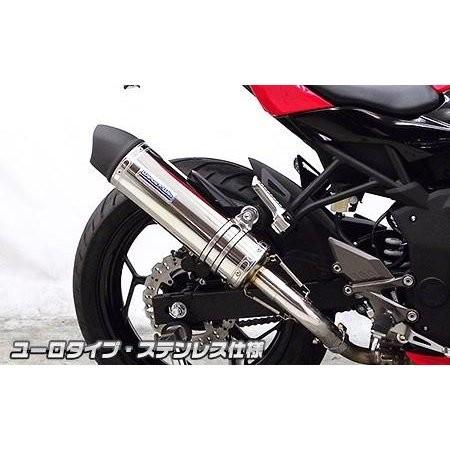 Ninja250SL（ニンジャ250SL） スリップオンマフラー ユーロタイプ ステンレス ウイルズウィン（WirusWin）