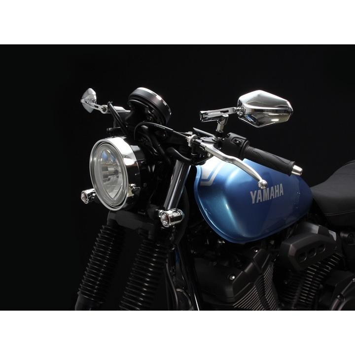 なお オクタゴンミラー オフセットアーム クロームメッキ HURRICANE