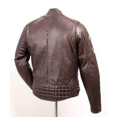 ダークブラウン レザージャケット R.NEWBOLD アールニューボールド レザー ジャケット ダーク