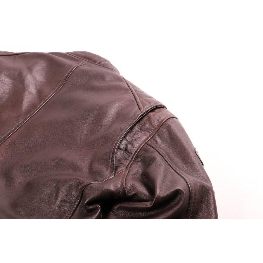 【新品】DEGNER ワックスレザージャケット Mサイズ　18WJ-1 18WJ-1 ワックスシープレザージャケット | DEGNER