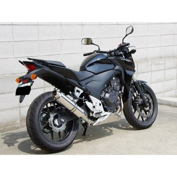 CB400F（EBL-NC47） ステンレスリヤエキゾーストマフラー ソリッド