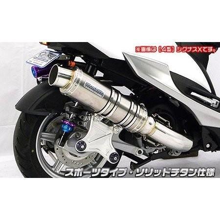 アルティメットマフラー ソリッドチタン仕様 スポーツタイプ ウイルズウィン（WirusWin） シグナスX（CYGNUS-X）5型
