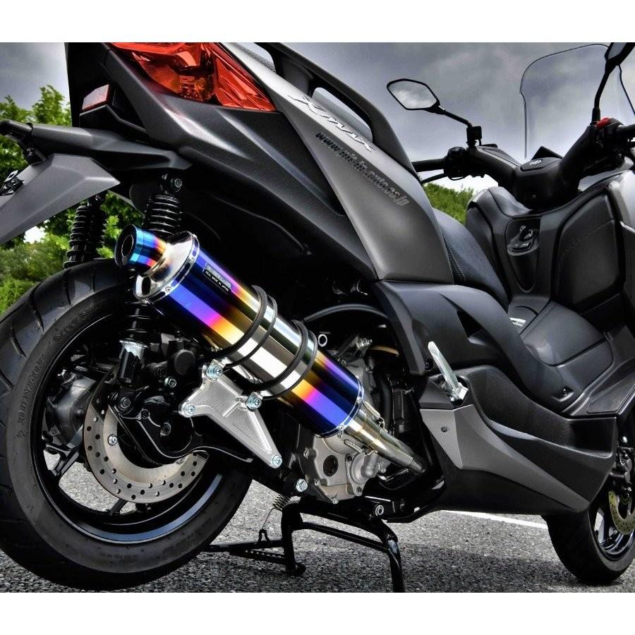 XMAX250（2BK-SG42J）18年 R-EVO マフラー ヒートチタンサイレンサー