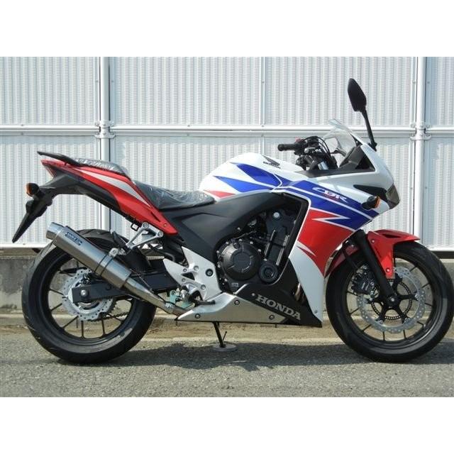 CBR400R（EBL-NC47） ステンレスリヤエキゾーストマフラー チタン