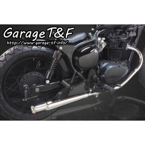 エストレヤ（ESTRELLA） トランペットマフラー（メッキ）スリップオンタイプ ガレージT＆F