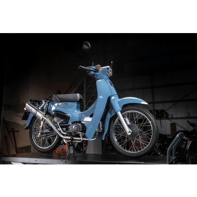 SUS UP TYPE-SA アルミプレスサイレンサーマフラー YAMAMOTO RACING（ヤマモトレーシング） スーパーカブ110（JA44）の画像