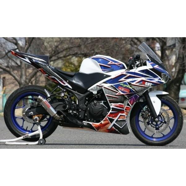 YZF-R25 BLESS（ブレス）スタンダード 3ピースエンド ステンレススリップオンマフラー K2-tec（ケイツーテック）