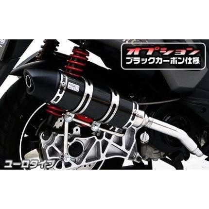 シグナスX（1型）国内SE12J ロイヤルマフラー ユーロタイプ ブラックカーボン仕様 ウイルズウィン（WirusWin）