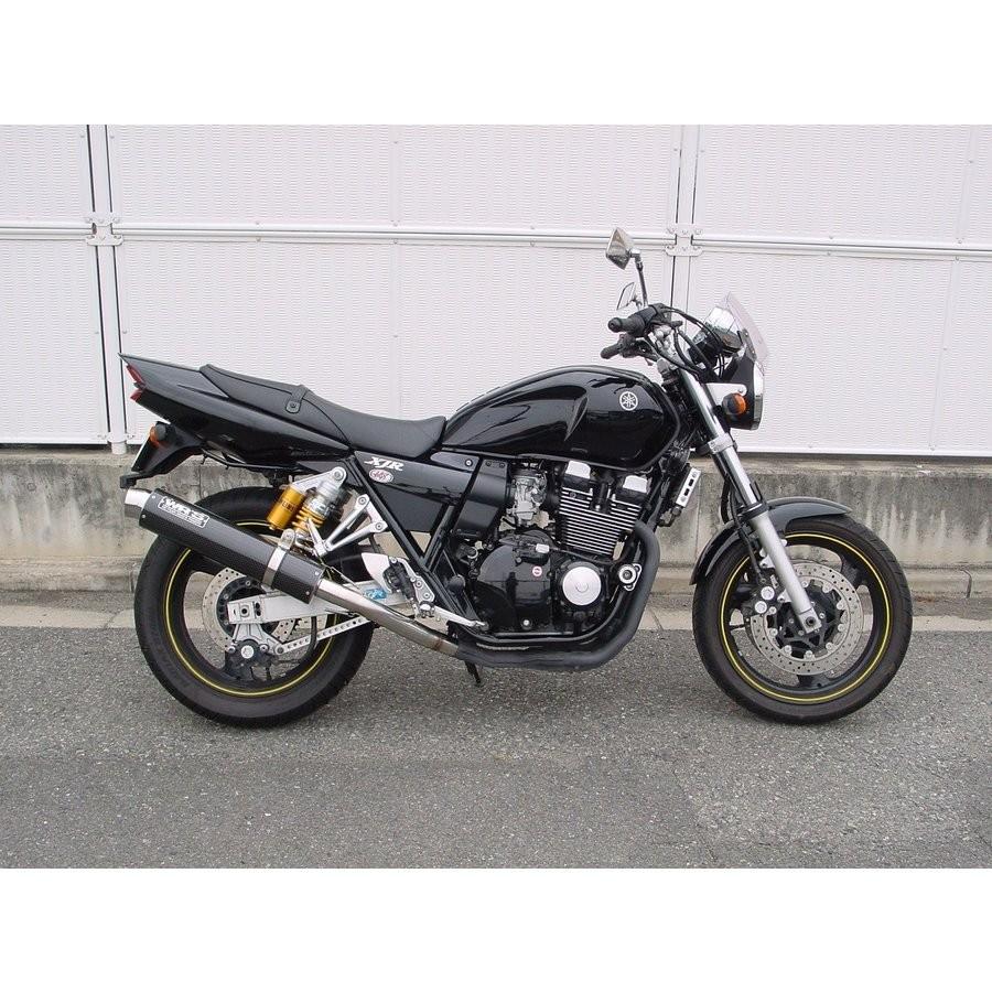 XJR400R（01年〜）BC-RH02J ラウンドタイプ スリップオンマフラー ステンレス/カーボン（JMCA認証） WR'S（ダブルアールズ）