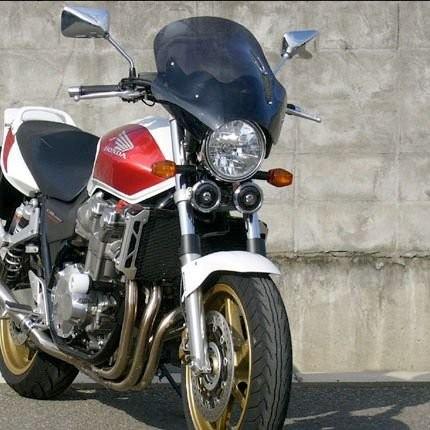 シックデザイン製スモークガイラシールド 汎用 GB350 GB350S Webike