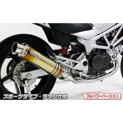 VTR（JBK-MC33）2009年以降モデル ダイナミックマフラー スポーツタイプ チタン仕様（フルパワーバージョン） ウイルズウィン（WirusWin）の画像