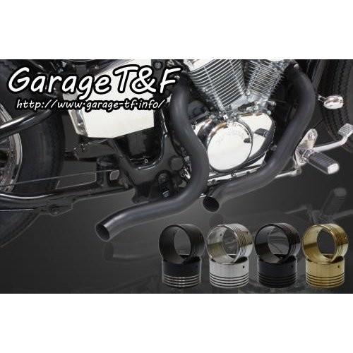 スティード400（STEED） ターンアウトマフラー（ブラック