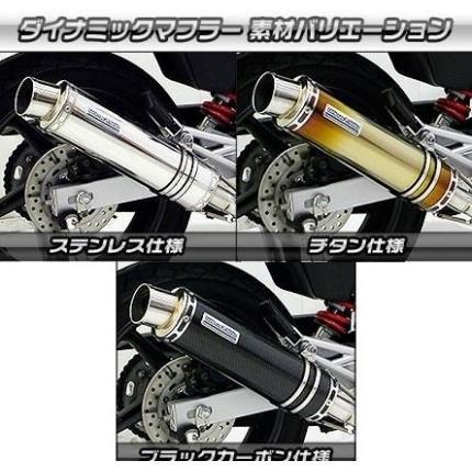 VTR（JBK-MC33）2009年以降モデル ダイナミックマフラー スポーツタイプ ブラックカーボン仕様（フルパワーバージョン） ウイルズウィン（WirusWin）の画像