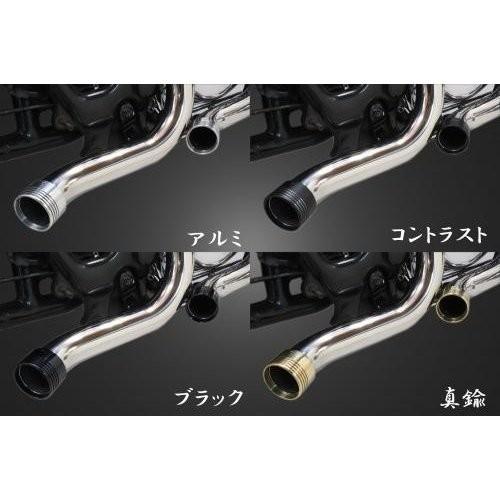 スティード400（STEED） ターンアウトマフラー（ステンレス） エンド付き（ブラック） ガレージT＆F_1