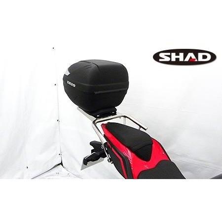 SHAD製後ろ側ボックス席付き添い人タンデムバー ウイルズウィン（WirusWin） Ninja400（ニンジャ400）2BL-EX400G 18年