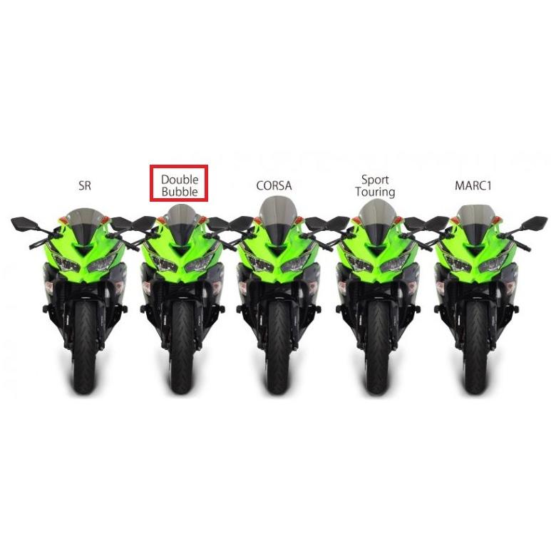 指定　新品 ZX-25R（20年）/ZX-25R SE（20年） スクリーン ダブルバブル スモーク