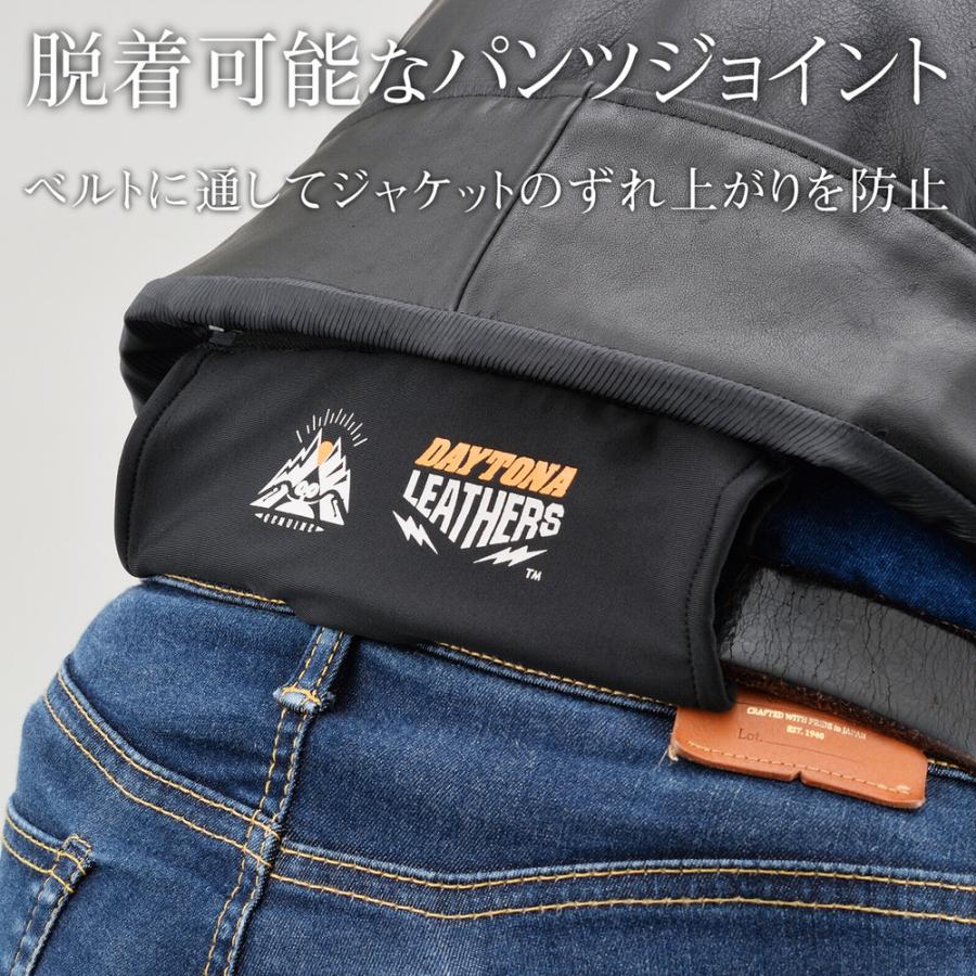 DL-003 ダブルライダースジャケット ブラック 2XLサイズ（メンズ） DAYTONA（デイトナ）_4