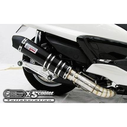 グランドマジェスティ250 ビートイットマフラー ブラックカーボン仕様 ウイルズウィン（WirusWin）