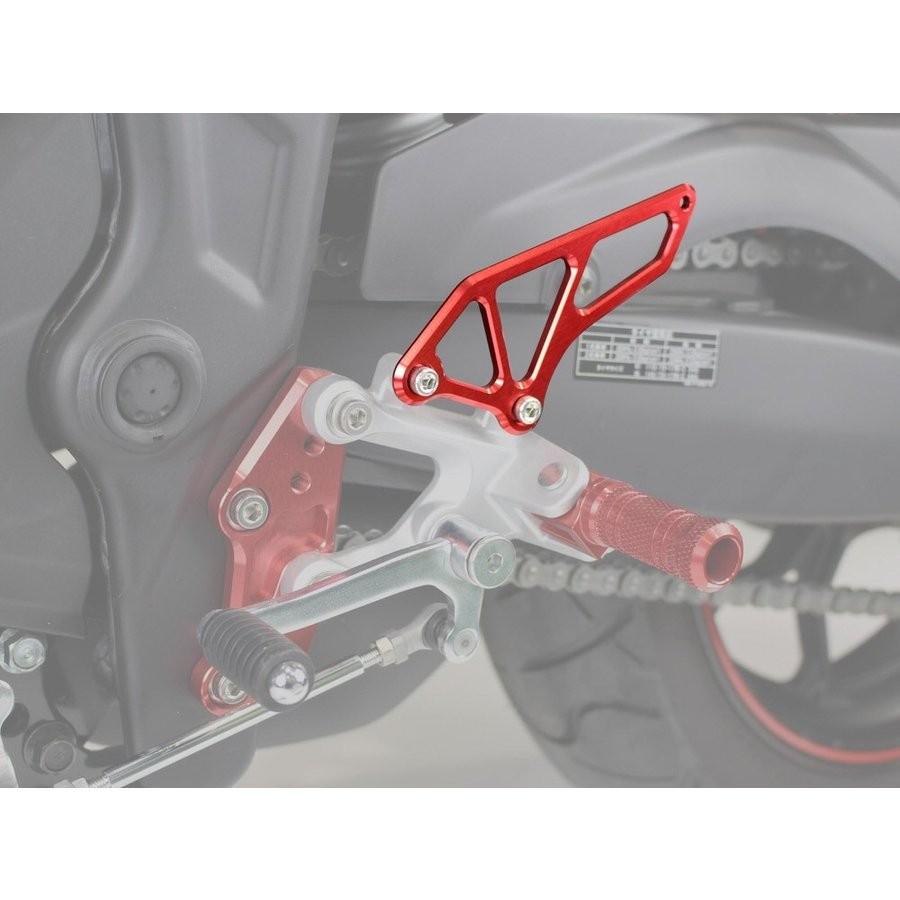 YZF-R25/A（〜17年） マシンドヒールガード レッド POSH