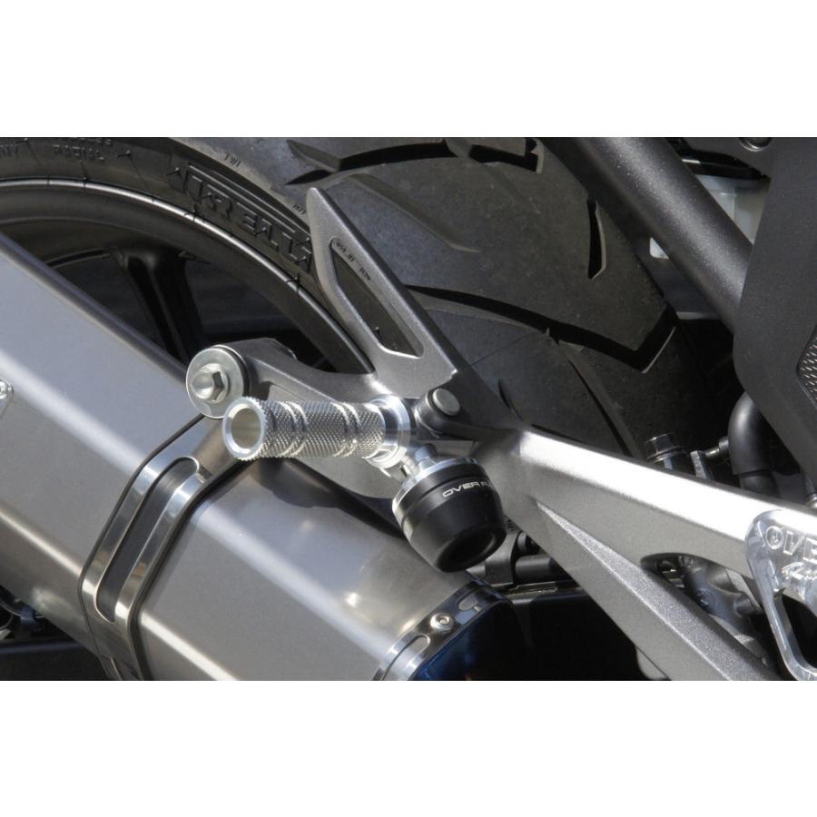 NC750S（14〜15年） タンデムステップ スライダー　シルバー OVER（オーバーレーシング）