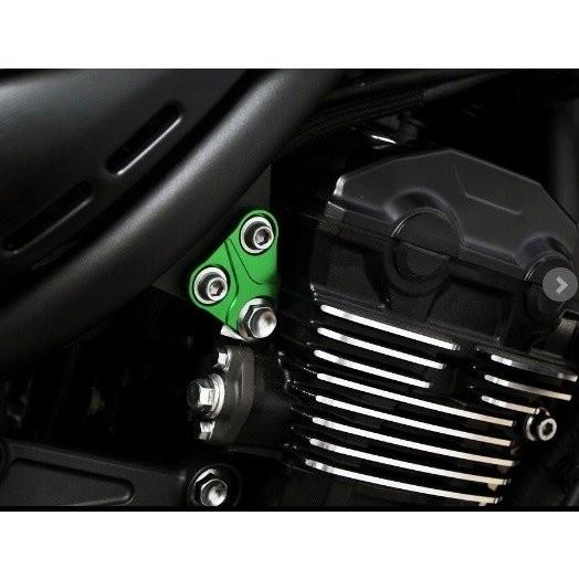 エンジンハンガー フロント 左右セット ブルー SSK SPEEDRA（スピードラ） Z900RS/CAFEの画像