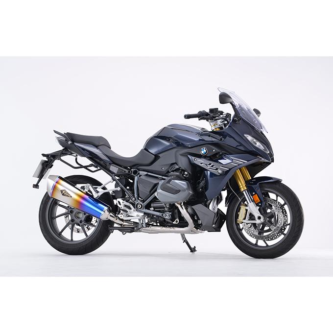 BMW R1250RS用　アールズギア　チタンドラックブルーマフラー リアルスペック フルエキゾースト シングル チタンドラッグブルー r's
